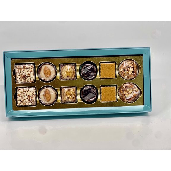 OMNIYA Delicacy Milk Chocolate Gift Assortment Box, Frozen, 12 Pieces