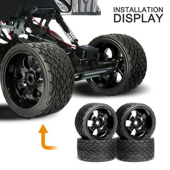 17mm Hex 1:8 RC Monster Truck on Road Wheel 139mm 70mm Tire Fits for Racing Rally Car
