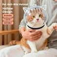 thumbnail image 2 of Cat Transparent Muzzle for Grooming, Ultra-Light Cat Recovery Collar, Breathable Astronaut Helmet Face Mask, Prevent Aggression, Nail Trimming & Grooming (Small), 2 of 8