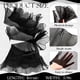 thumbnail image 2 of Cinta iridiscente plisada con volantes Ganeen, 16 yardas, organza negra, 2 of 6