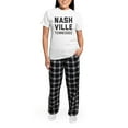 thumbnail image 5 of CafePress - Nashville Tennessee Women's Light Pajamas - Women's Short Sleeve Print T-Shirt and Pants Light Cotton Pajama Set, 5 of 7