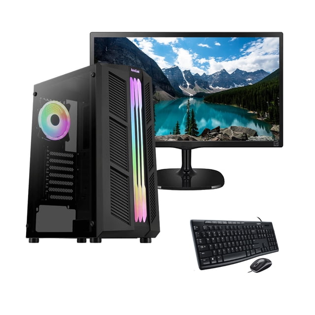 Computadora Armada PC Gamer Intel Core i7 9700 8gb ram 1tb Nvidia Gtx 1650 4gb 80+ Monitor Ultra Fino 21.5 Pulgadas