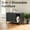 Black and Gold, variant on LEDREM Modern Cat Litter Box Furniture - Hidden Enclosure with Scratching Mat, Dual Doors, Side Table Function, Black and Gold