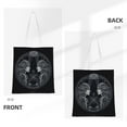 thumbnail image 3 of YFYANG Reusable Cotton Canvas Tote Shopping Bag, Gemini Pattern Washable Portable Grocery Bag for Daily Travel, 3 of 8