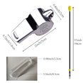 thumbnail image 2 of High Decibel Emergency Whistle Lanyard Silver Stainless Steel Dog Whistle for Rugby Referee Gifts for Running Outdoor Sport, 2 of 6