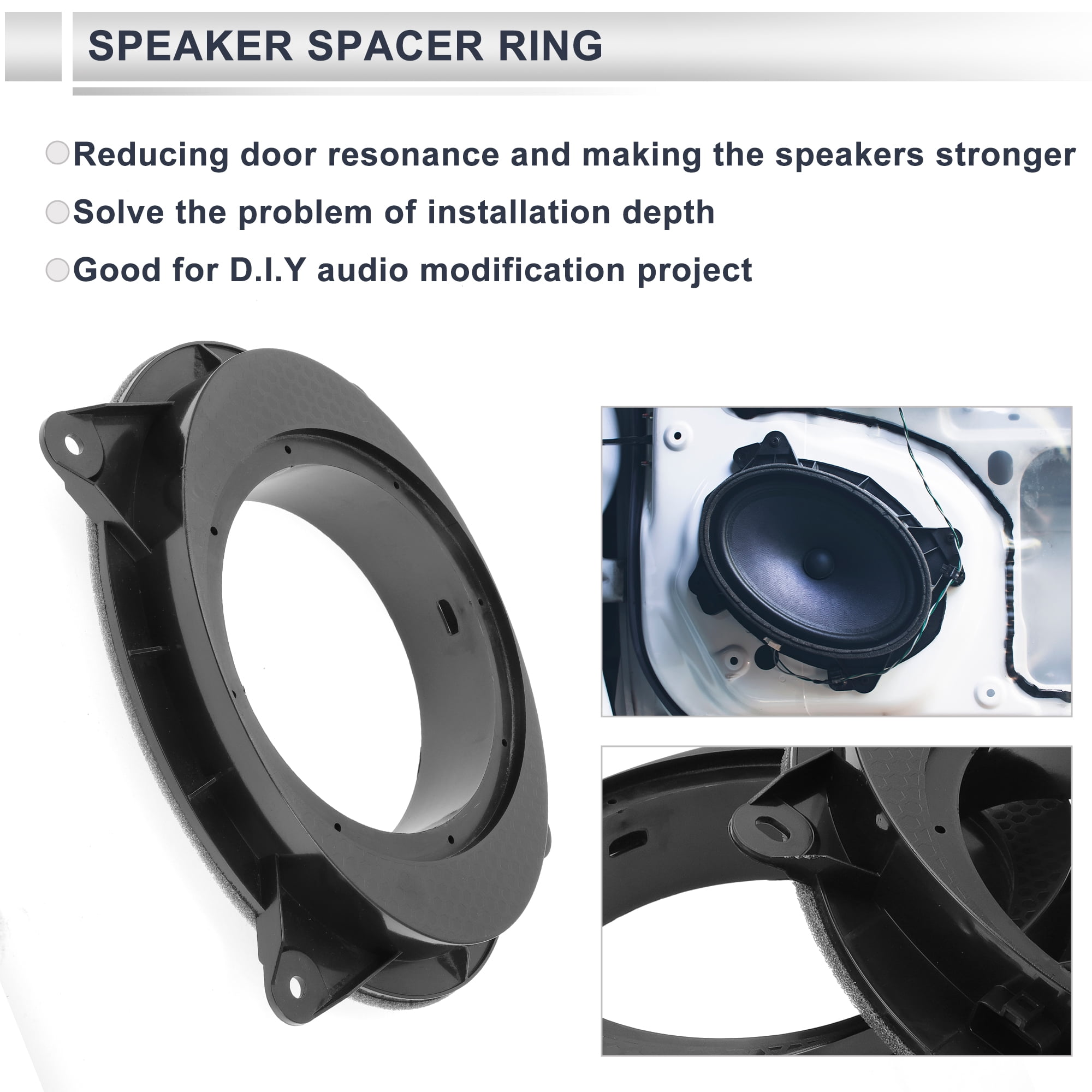 Unique Bargains Speaker Spacer Ring for Toyota 6x9 to 6.5 Speaker Mounting Spacer