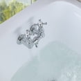 thumbnail image 3 of SUMERAIN Wall Mount Tub Faucet Vintage Leg Tub Filler 3-3/8 Inch Center High Flow Chrome, 3 of 7