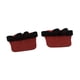 thumbnail image 3 of 1 par de agarres para levantamiento de pesas, agarres de gimnasio, almohadillas resistentes sin dedos para barra de pesas. Rojo, 3 of 9