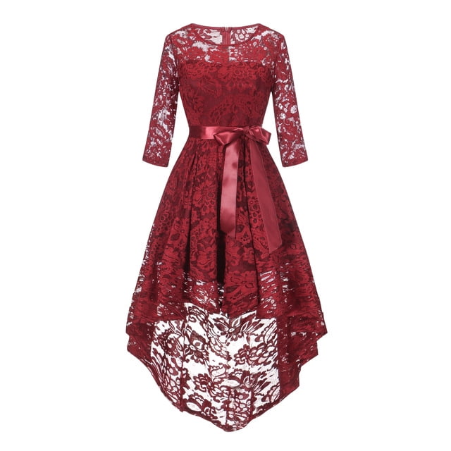 2021 Robe de Fête pour Adolescentes Robe de Mariage d'Été en Dentelle pour Filles Robe à Col en V avec Bretelles Robes pour Enfants de 14-20 Ans Robe pour Adolescentes