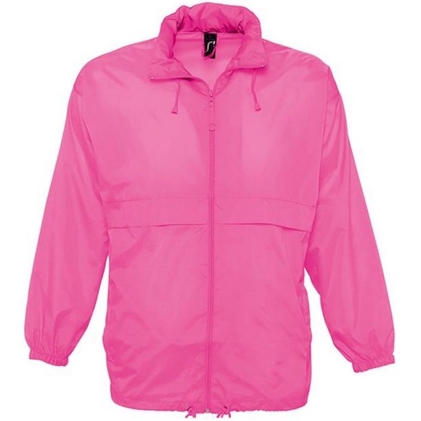 SOLS- Cortavientos/Chaqueta fina Impermeable unisex - Modelo Surf (Rosa)