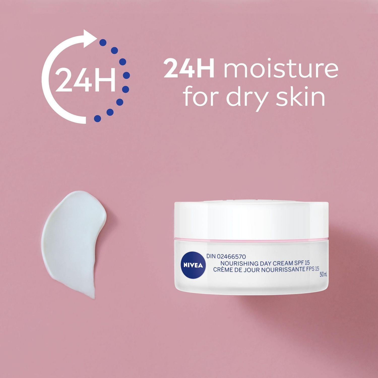 NIVEA crème de jour nourrissante avec FPS 15 pour peaux sèches 50 ml