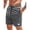 165#Dark Gray, variant on Mens Corduroy Shorts Casual Elastic Waist Drawstring 2026 Summer Beach Lounge Short Pink M