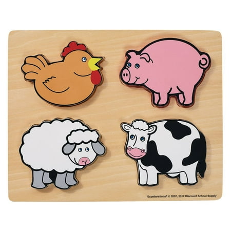UPC: 0191487014274 | Excellerations Farm Animals Chunky Puzzle