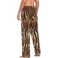 thumbnail image 5 of Men's Pajama Pants with Pockets Sleepwear Lounge Pants Stretch Casual Zebra Stripe Vintage, 5 of 6