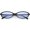 Black / Blue, variant on Retro Rectangle Sunglasses Slim Arms Color Tinted Lens 54mm (Black / Yellow)