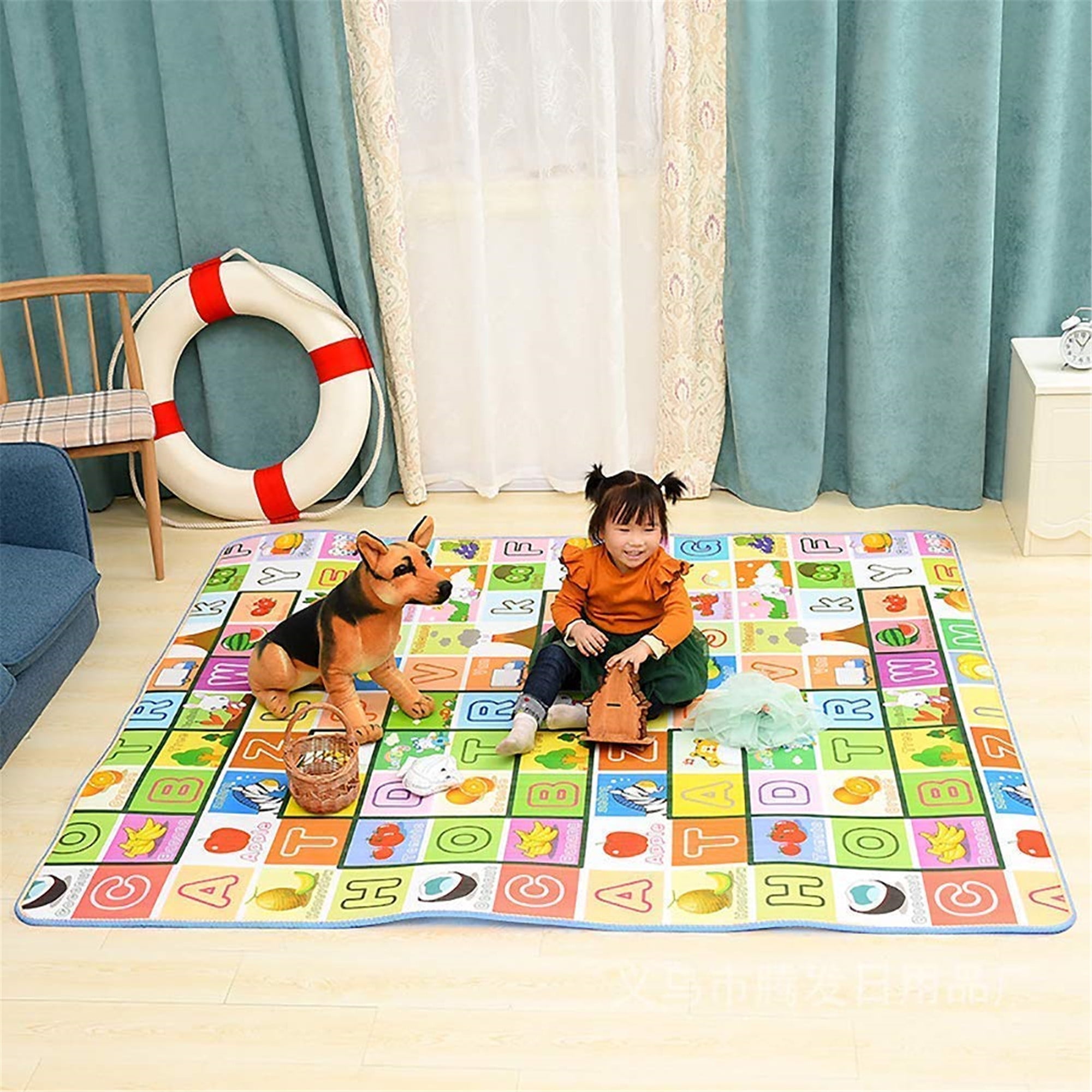 Aunavey Baby Play Mat 71 x 47 inches Extra Large Baby Crawling Play Mat Floor Play Mat Game Mat 0.2-Inch Thick