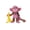 Pink, variant on 2PC 3CM banana +12CM monkey 3D banana monkey printed full-body movable long-tailed monkey desktop ornament simulation model