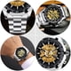 thumbnail image 4 of 1 reloj de moda informal, reloj mecánico con esqueleto, reloj luminoso para hombre., 4 of 7