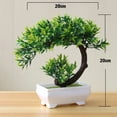 thumbnail image 7 of Mini Potted Fake Plants Artificial Plastic Eucalyptus Plants Artificial Plants Welcome Pine Bonsai Simulation Artificial Potted Plants for Home Office Desk  Room Decor, 7 of 7