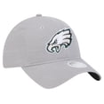 thumbnail image 3 of Women's New Era Gray Philadelphia Eagles Main 9TWENTY Adjustable Hat, 3 of 6