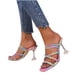 thumbnail image 4 of Sandalias de verano para mujer, zapatos de playa informales de tacón alto con cabeza cuadrada para mujer Wmkox8yii  hfjk5005, 4 of 6
