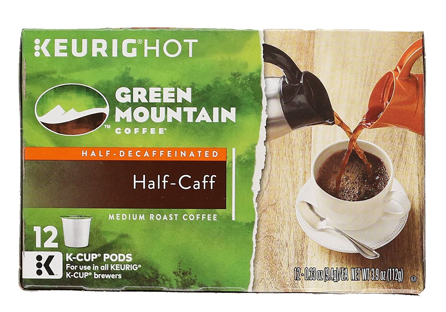 Green Mountain Coffee K-Cup, Half 