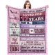 thumbnail image 1 of LHSHID 17th Birthday Gifts for Girls Happy 17th Birthday Decorations for Girls 17 Year Old Girl Birthday Gift Ideas for Daughter Sister Niece Bestie Flannel Blanket 40x50in, 1 of 6