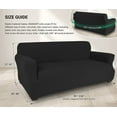 thumbnail image 4 of Housse de Canapé Extensible Élastique 4 Places, 1 Pce (Noir, TG), 4 of 7