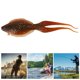 thumbnail image 4 of 10 unids/lote Artificial 13,5 cm cebo blando de pesca accesorio de Señuelos de Pesca similares a peces (marrón oscuro), 4 of 8