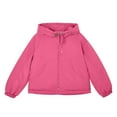 thumbnail image 4 of FRSASU Ladies' Casual Solid Color Cotton Jacket Long Sleeve Fashion Hooded Coat Top Hot Pink, 4 of 9