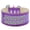 Purple, variant on Dog, Puppy  Pet Ice Cream Collar, "Two Row Aurora Borealis Crystal Rimsets"