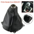 thumbnail image 1 of Car Manual Shift Shifter Boot Cover PU Leather For Honda Civic Si 2006-2011, 1 of 1