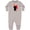 AC-Heather Grey, variant on Inktastic Fireman 1st Birthday Baby Fleece Romper