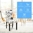 thumbnail image 3 of Giantex 2 Pack Parsons Chairs, Uphostered Dining Chairs w/Wood Legs, Padded Seat, Linen Fabric, Adjustable Foot Pads, Protector for Home, Kitchen, Ceremony, 3 of 10