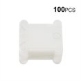 thumbnail image 1 of Embroidery Thread Winding Card Organizer Cross-stitch Line Thread Bobbin Plastic Card, White, 100pcs, 1 of 9