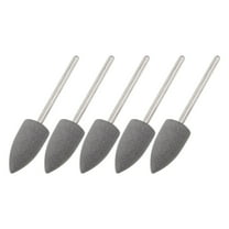 5 Pack Silicone Rubber Grinding Buffing Wheels 120 Grits 10mm Dia Tapered Polishing Head