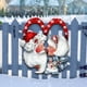 thumbnail image 3 of Navidad Santa'S Love Corona Festiva Corona De Navidad Decoración De Pared Colgante Adorno De Navidad Corona Decoración De Ventana Scienceny HA038606-00, 3 of 6