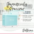 thumbnail image 4 of OUTSHINE Farmhouse Bread Box for Kitchen Countertop | Vintage Mint Bread Storage Container with Fitted Lid | Large Metal Bread Bin for Small Kitchen | Modern Corner Bread Boxes for Kitchen Counter, 4 of 7
