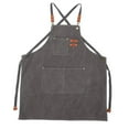thumbnail image 6 of Heavy Duty Adjustable Cotton Canvas Apron with Pockets for Men Women Work Apron, 6 of 9