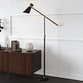 thumbnail image 4 of Evelyn&Zoe Industrial Metal Height-Adjustable Two-Tone Floor Lamp, 4 of 7