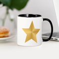 thumbnail image 3 of CafePress - Gold Star Mug - 11 oz Ceramic Mug - Novelty Coffee Tea Cup, 3 of 4