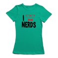 thumbnail image 1 of I love Nerd Graphic Quote Women's T-shirt, 1 of 1