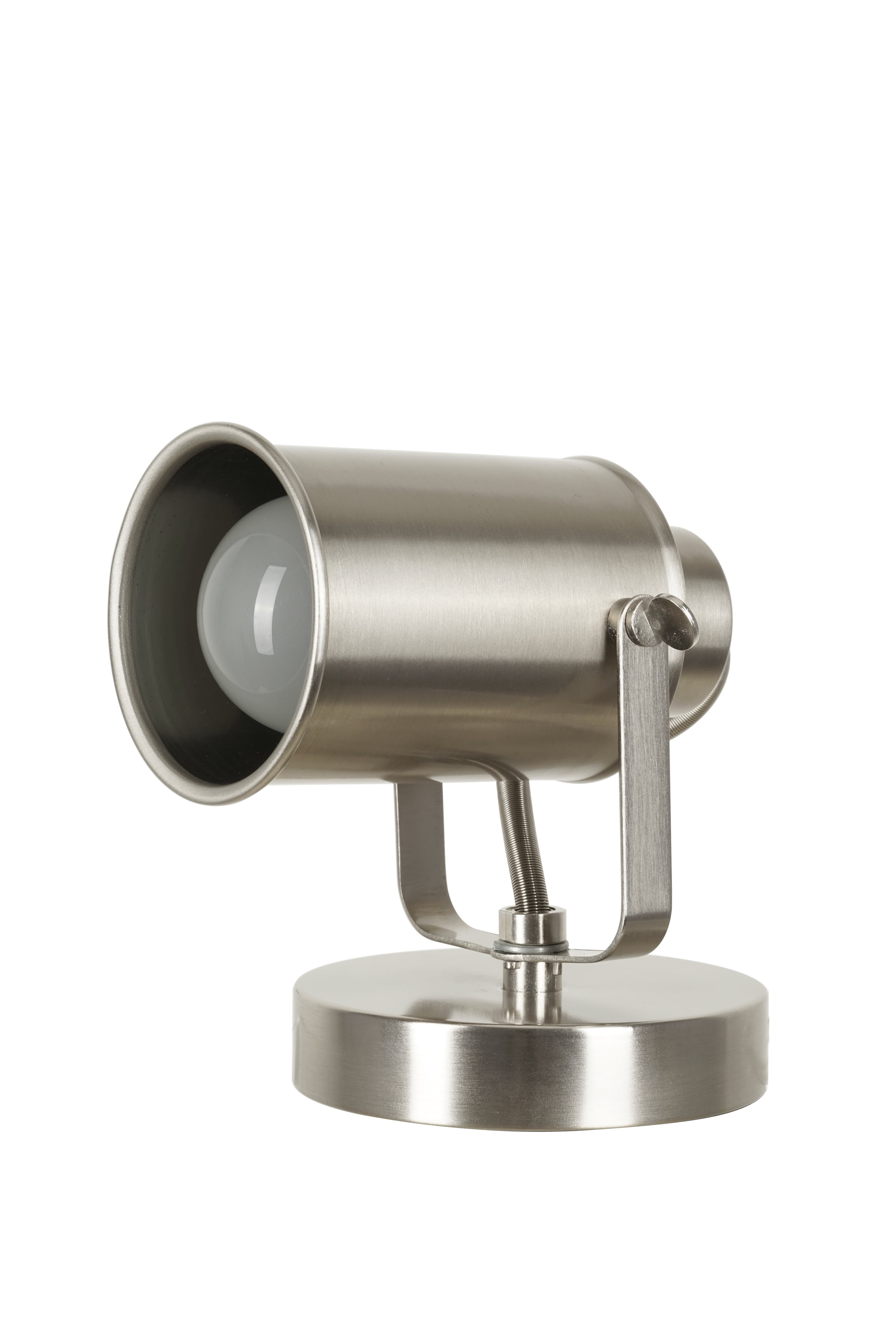Catalina Lighting Multipurpose Spotlight 6.25'' Portable Desk Wall Mount Adjustable Accent Lamp Transitional Floor Light Fixture for Hallway, Desk, Living Room, Bedroom or Office, Brushed Nickel