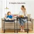 thumbnail image 4 of Adjustable TV Tray Set of 2 - TV Dinner Tray for Bed and Sofa, 4 of 7