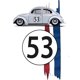 thumbnail image 2 of Camiseta del Día de la Independencia de Estados Unidos. Camiseta con gráfico de coche de carreras vintage para hombre. Camiseta informal de cuello redondo y manga corta. Tejido elástico 100% poliéster, 2 of 7