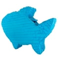 Lala Imports Baby Shark Light Blue Fish Birthday Pinata, 16" x 4