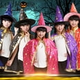 thumbnail image 5 of Capa para niños, vestido de fiesta para adultos, capa con estrella de cinco puntas, conjunto de sombrero y accesorios, 5 of 5