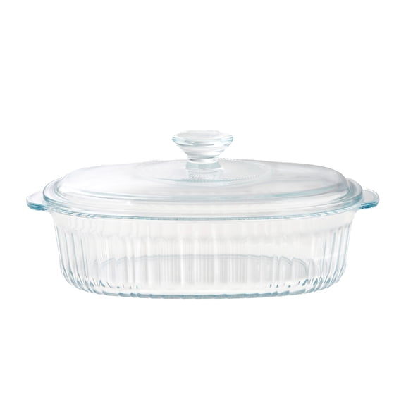 SharpChef Serve N' Store Glass Casserole Dish with Glass Lid, Durable Borosilicate Bakeware, Oven, Microwave, Freezer & Dishwasher Safe, 1.9 qt / 1.8 L
