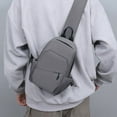 thumbnail image 5 of Bolso de hombro para hombre, mochila de pecho, bolso cruzado, bolso cruzado para mujer, mochila de gran capacidad para desplazamientos diarios, mochila de viaje para ciclismo al aire libre, 5 of 5