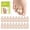 Beige, variant on Bukihome Hammertoe Corrector - 10 Pack Toe Straighteners - Broken Toe Wraps - Realign Bent, Curled, Crooked, Claw, Hammer Toes - Toe Corrector Splints for Men and Women (5 Large + 5 Small, Beige)